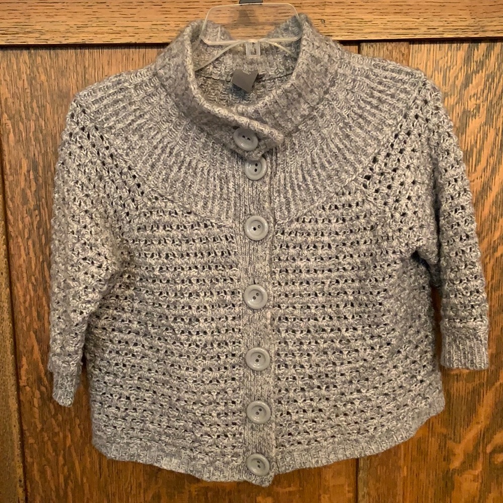 Ann Taylor grey knit sweater small S
